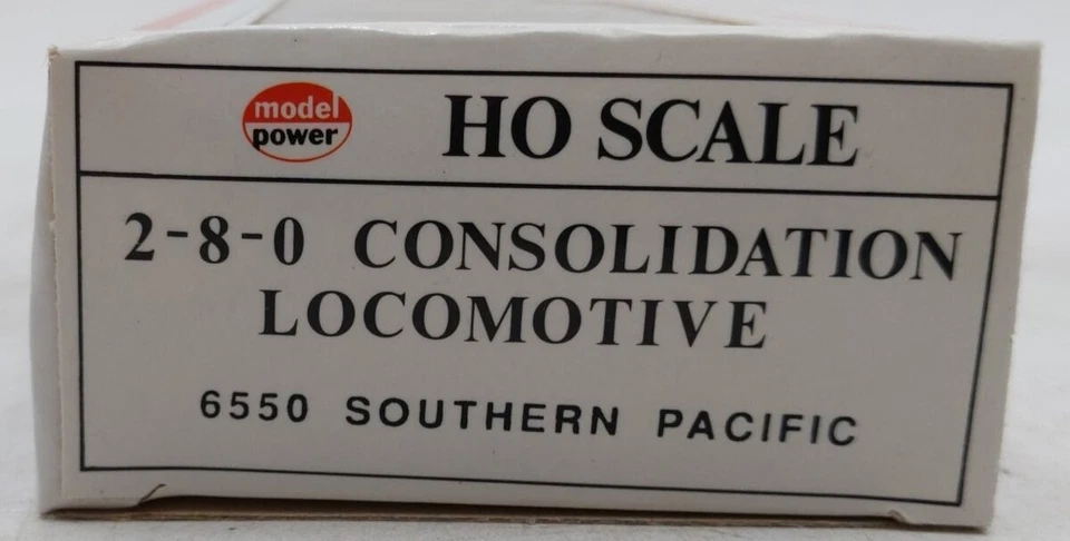 Model Power 6550 HO Southern Pacific 2-8-0 Steam Locomotive & Tender #984 EX/Box - Image 4 of 4