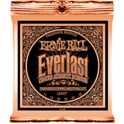 Ernie Ball EB2548 11-52 Everlast Coated Phosphor Bronze Light