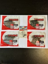 Lot Of 4 Yum Hellgrammites 3" w/1 pk Zman 1/10oz Power Finesse ShroomZ See Desc