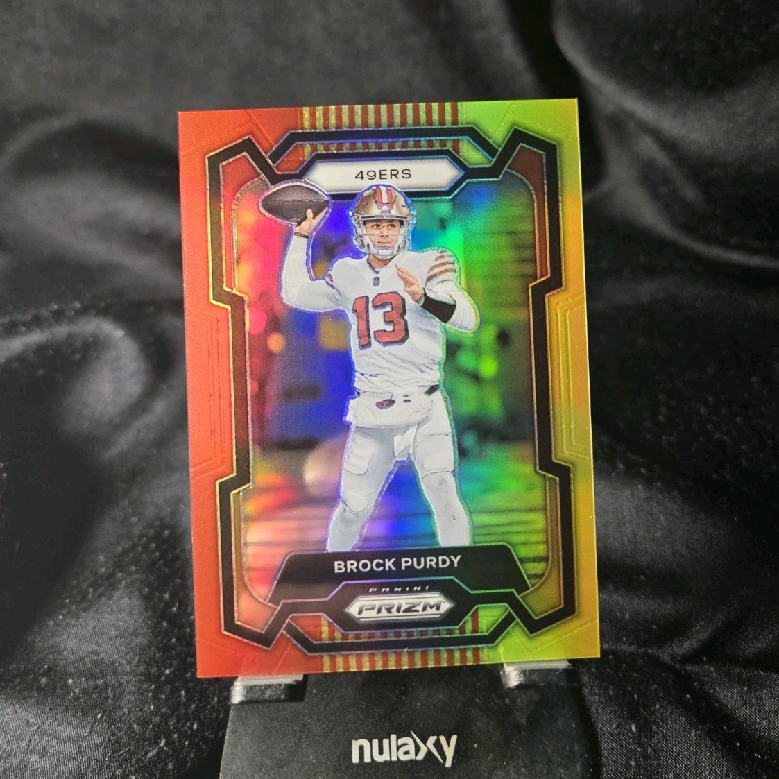 2023 Panini Prizm Red & Yellow Prizm Brock Purdy #266 /44 San Francisco 49ers