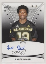 2019 Leaf Metal US Army All-American Bowl Tour Black 14/15 Lance Dixon Auto 3e5
