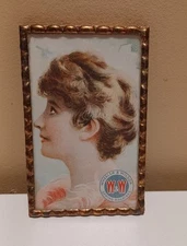 Wheeler & Wilson Sewing Machine trade card Copper Frame