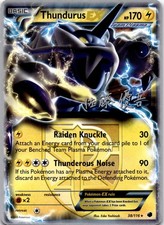 Thundurus EX 38/116 Holo EX Rare Plasma Freeze Pokemon Lightly Played on eBay