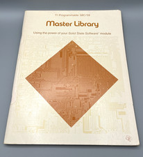 TI Programmable 58C/59 Master Library 1979 Texas Instruments Calculator Manual