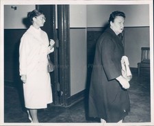 1959 Photo Mrs Joseph Zarella Arlington Black Coat Patricia Robbed Home Crime