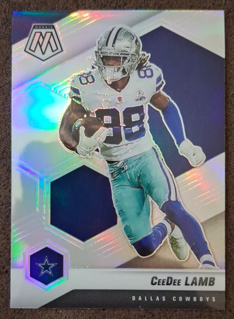 CeeDee Lamb 2021 Panini Mosaic #62 Prizm Silver Cowboys