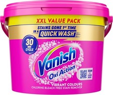 Vanish Gold Oxi Action Stain Remover Powder Сlothes Safe for Colours 2.4kg UK