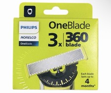 Philips Norelco OneBlade 360 Replacement Blades   3 Pack   New Sealed
