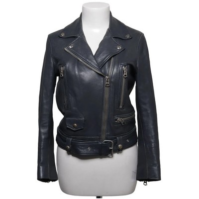 Acne Studios, Bikerjacke, Damen, Größe: 36, Schwarz, Baumwolle/Viskose #2r1