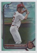 2022 Bowman Chrome Prospects Aqua Refractor 105/125 Won-Bin Cho #BCP-154 0ui8