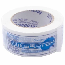 SIMPLETEK WHITE BACKGROUND ADHESIVE TAPE 50MM X 132MT BIODEGRADABLE ROLL ECO