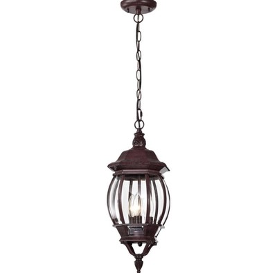 Satco Nuvo Lighting 60-895 Central Park Outdoor Pendant or Chandeller Old Bronze