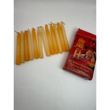 Vintage Angel Chime Party Candles Replacement Twisted Cream Yellow Set w Box