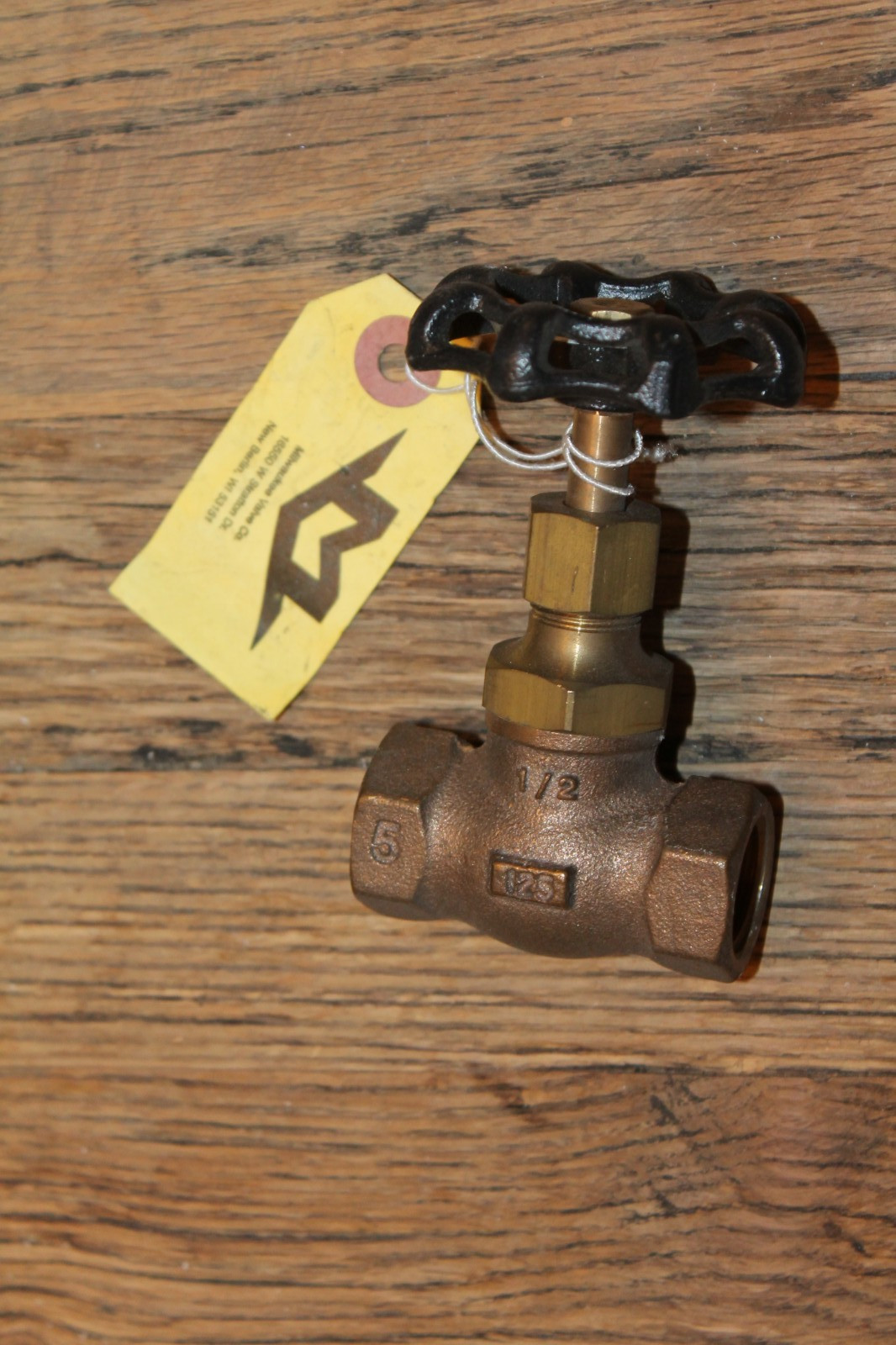 HAMMOND IB440 125 WSP 200 WOG 1/2" Brass Gate Valve - New NOS