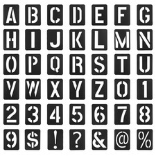 3 Inch Letter Stencils and Numbers for Spray Painting - Reusable Templates