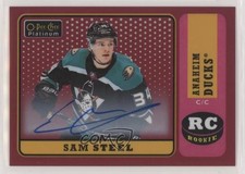 2018-19 O-Pee-Chee Platinum Retro Red Rainbow Auto Sam Steel #R-86 Auto au7