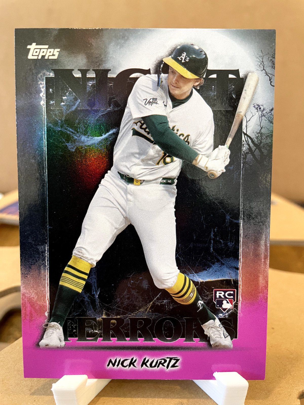 Nick Kurtz 2025 Topps Update #NT-5 Night Terrors - Pink Foil Price