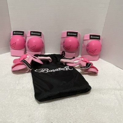 Bosoner Pink Protective Gear Set Size youth  S Knee Elbow Pads Wrist Guards