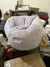 icon Dalton Kids Bean Bag, Grey,Cord Kids Bean Bag Chair with Filling