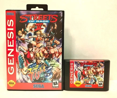 Streets of Rage 2 x Final Fight 3 for Sega Genesis/Mega Drive