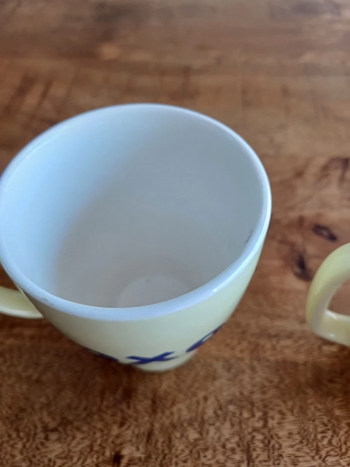 RARE 2 Mug OXO en faience vintage Made in France Années 1950 - Photo 4/4