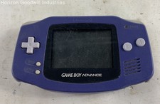 Nintendo Purple Game Boy Advance AGB-001 Portable Console (Powers On/Works!)