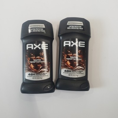 AXE Antiperspirant Stick Mens 2.6oz Dark Temptation 2 Pack Black Chocolate