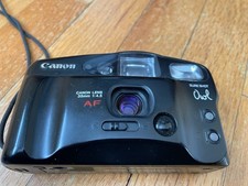 Vintage Canon Sure Shot Owl. 35mm Point  Shoot Film Camera. Tested