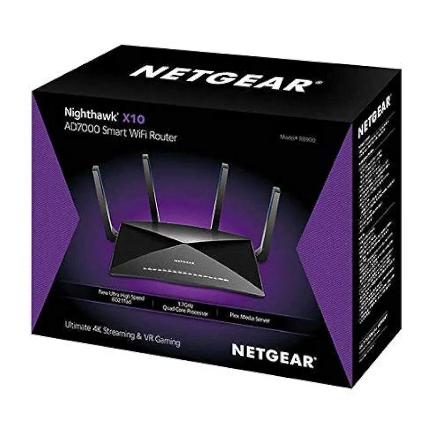 NETGEAR Nighthawk X10 AD7000 7 Port Wireless AD Router 4k Streaming & VR Gaming - Image 4 of 4