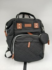 ISMGN Baby Diaper Bag Backpack Large Black Girls Changing Pad Travel Organizer