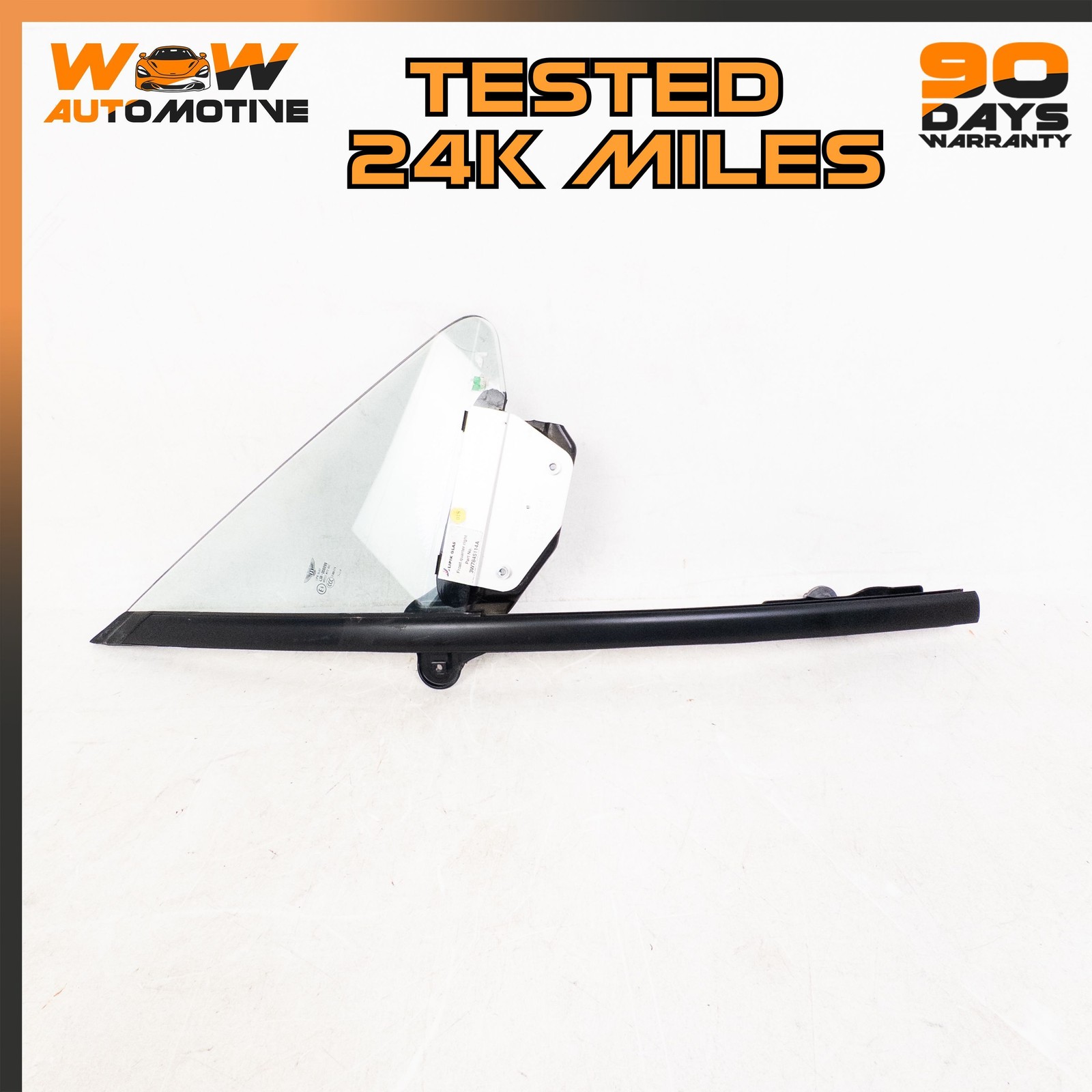 07-11 BENTLEY CONTINENTAL GTC FRONT RIGHT DOOR QUARTER VENT WINDOW GLASS OEM