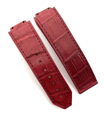 Hublot Big Bang 41mm 22mm x 20mm Red Alligator Watch Strap Band