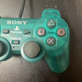 Playstation 2 Dual Shock2 Emerald Green clear Sony PS2 Official Controller