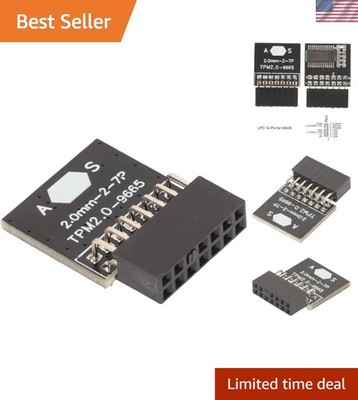 14 Pin TPM 2.0 Module for ASUS Motherboard - Optimizes Security for DDR4 Systems
