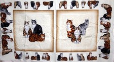 CATS SURROUNDED BY CATS PANEL FROM TIMELESS TREASURES - 100 COTTON FABRIC