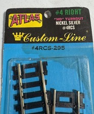 Atlas “HO” Nickel Silver #4RCS Right Turnout Switch - Made in USA