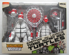 NECA EASTMAN LAIRD TMNT FIRST TURTLES 7  FIGURE BLACK & WHITE VARIANT 2-PACK NIB