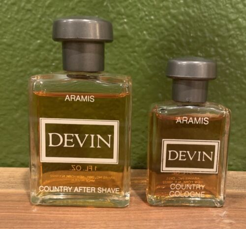Vintage ARAMIS DEVIN Country Cologne .5 Oz & Country After Shave 1 Oz Set
