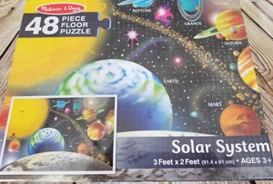 Details About Melissa Doug Fun Learning Jigsaw Pieces Solar System Floor Puzzle Planet New