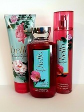 Bath Body Works Hello Beautiful Cream Shower Gel Fragrance Mist SET New