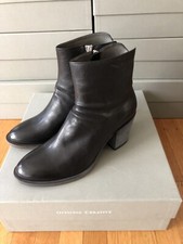 Officine Creative Josse Womens Black Leather Ankle Boots New Size 37 $690