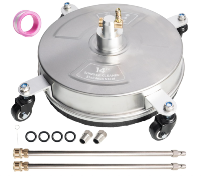 #ad 14quot; Pressure Washer Surface CleanerStainless Steel Surface Cleaner with 4 Wheel $59.99