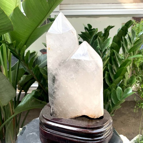 6.68LB Natural Green Ghost Phantom Quartz Crystal Mineral Specimen Reik+stand - Picture 16 of 20