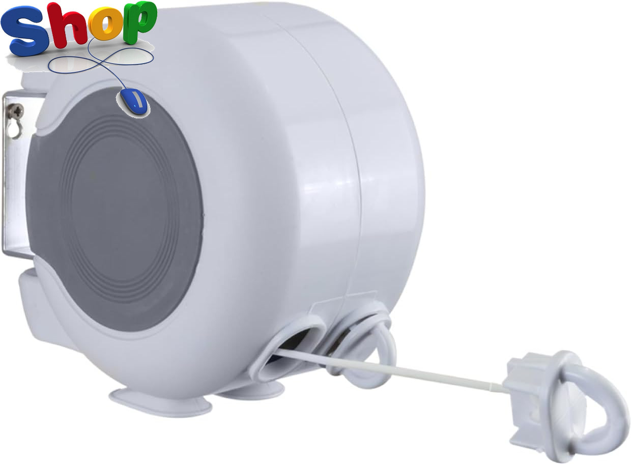 30  M  Retractable  Clothes  Line ,  White ,  30M