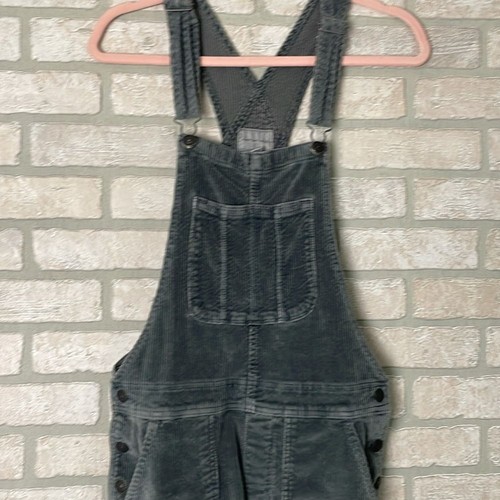 American Eagle gray corduroy overalls size M - Picture 3 of 9