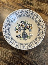 Bowl By Johnson Brothers Sugar And Spice Pattern Ironstone Owl Blue