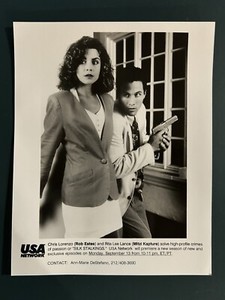 Silk Stalkings Official USA Network Promo Photo Black And White Chris And Rita