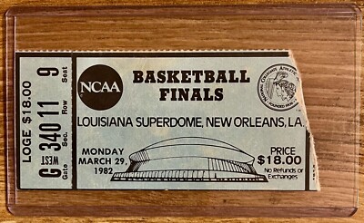 1982 NCAA FINALS TICKET🎟️MICHAEL JORDAN “THE SHOT - Main Image