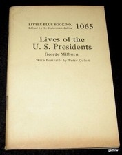 BLUE BOOK #1065 LIVES OF U.S. PRESIDENTS 1920s THROUGH CALVIN COOLIDGE
