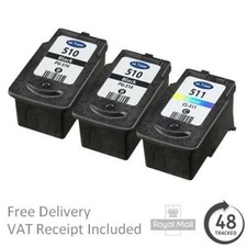 Premium Remanufactured Canon PG-510 Black & CL-511 Colour Ink Cartridges